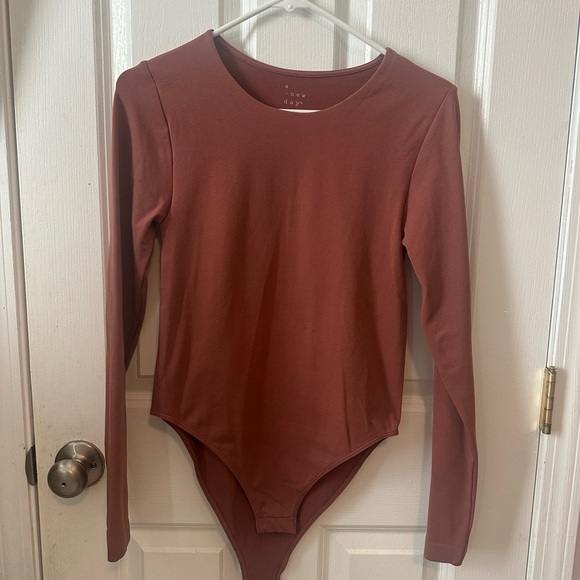 Long Sleeve Bodysuit - Mauve - Picture 1 of 5